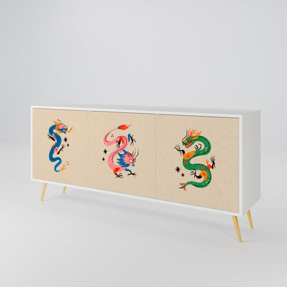 MYTHOLOGICAL CREATURES 3-Door Sideboard