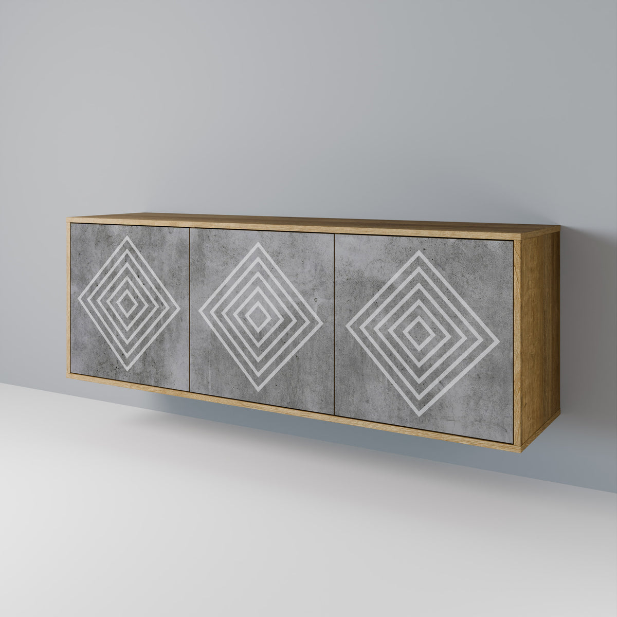POLYGONAL ARTISTRY 3-Door Sideboard