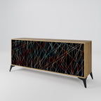 LUMINOUS SNARE 3-Door Sideboard in Oak Effect