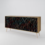 LUMINOUS SNARE 3-Door Sideboard in Oak Effect