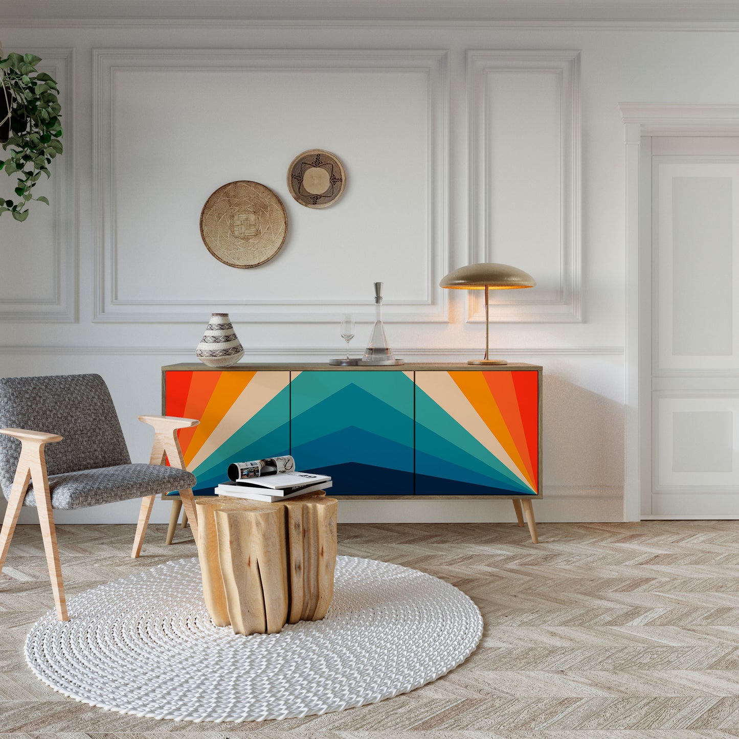 PRISM CONCUSSION 3-Door Sideboard