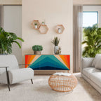 PRISM CONCUSSION Aparador de 3 Portas em Efeito Carvalho