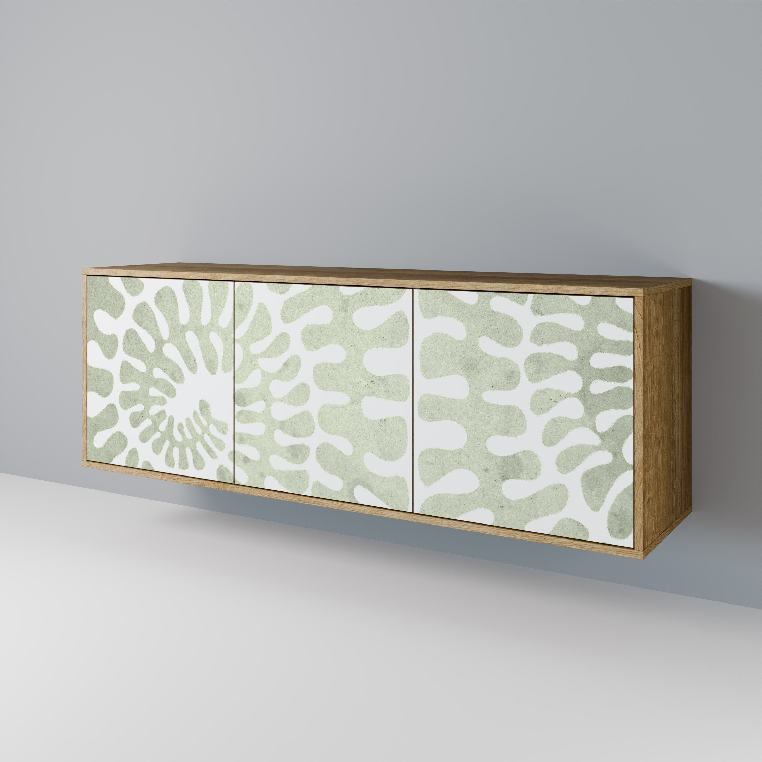 HELIX DANCE Aparador de 3 Portas em Efeito Carvalho