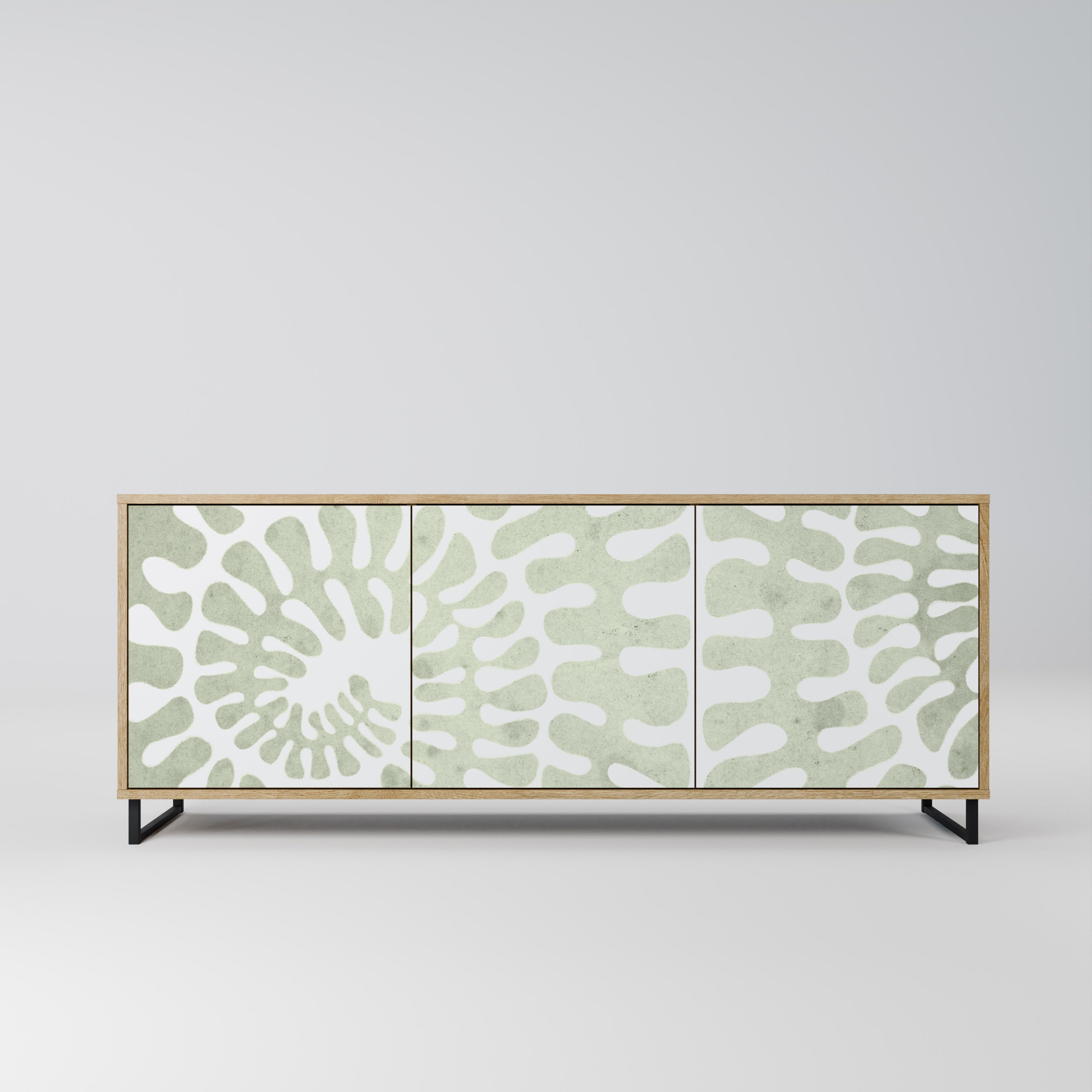 HELIX DANCE Aparador de 3 Portas em Efeito Carvalho