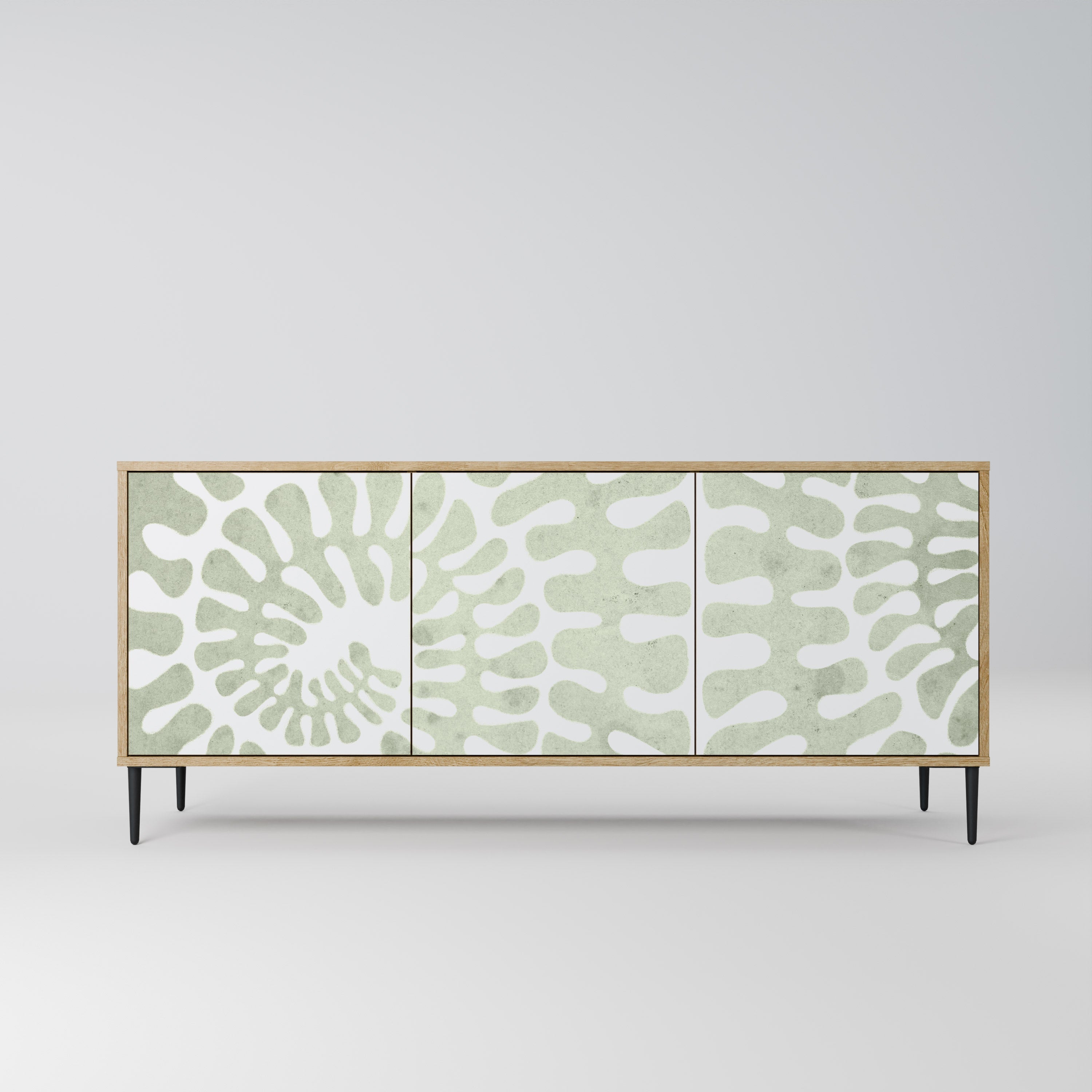 HELIX DANCE Aparador de 3 Portas em Efeito Carvalho