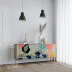 KANAGAWA BEAUTY Aparador de 3 Portas em Efeito Carvalho