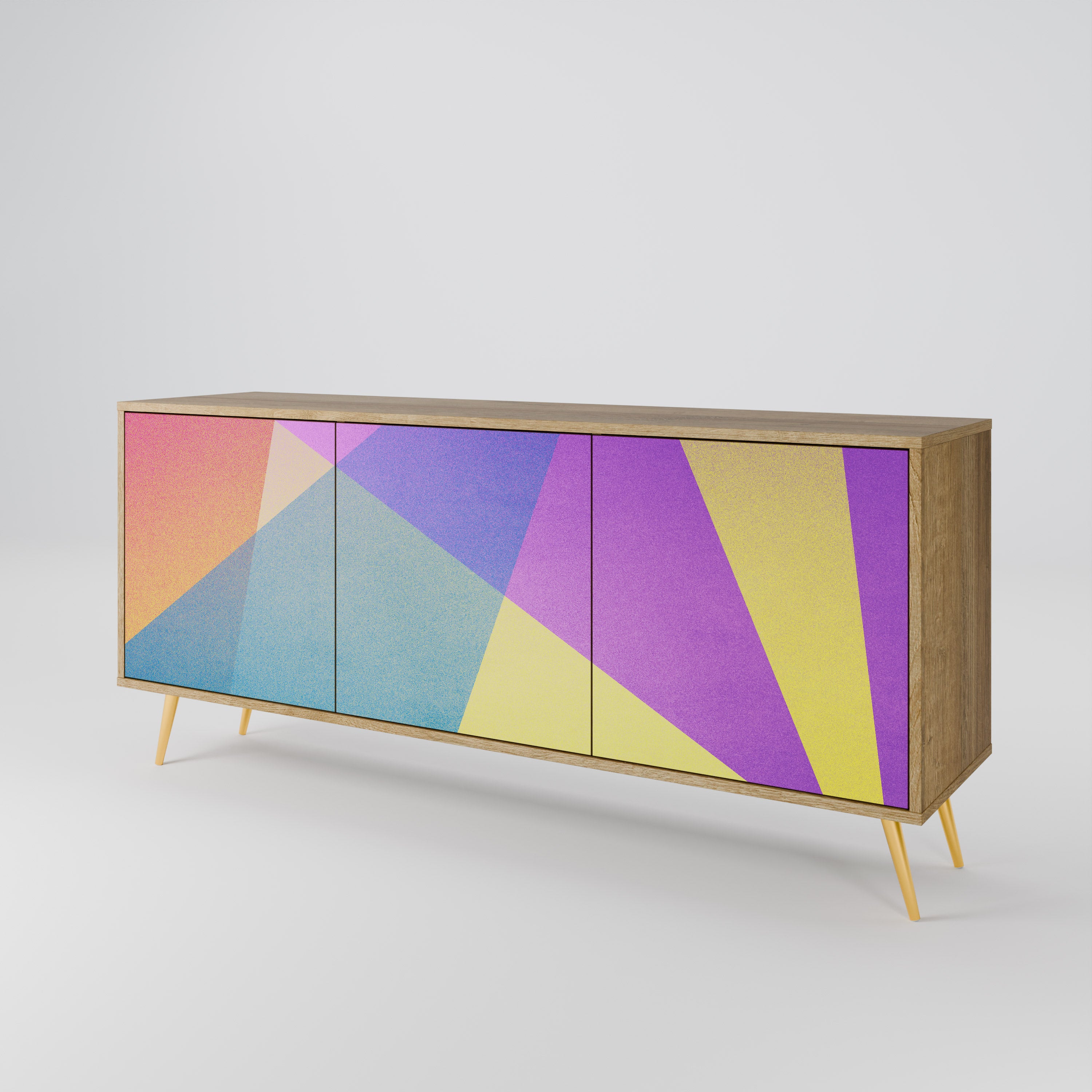 BRIGHT GEOMETRY 3-Door Sideboard