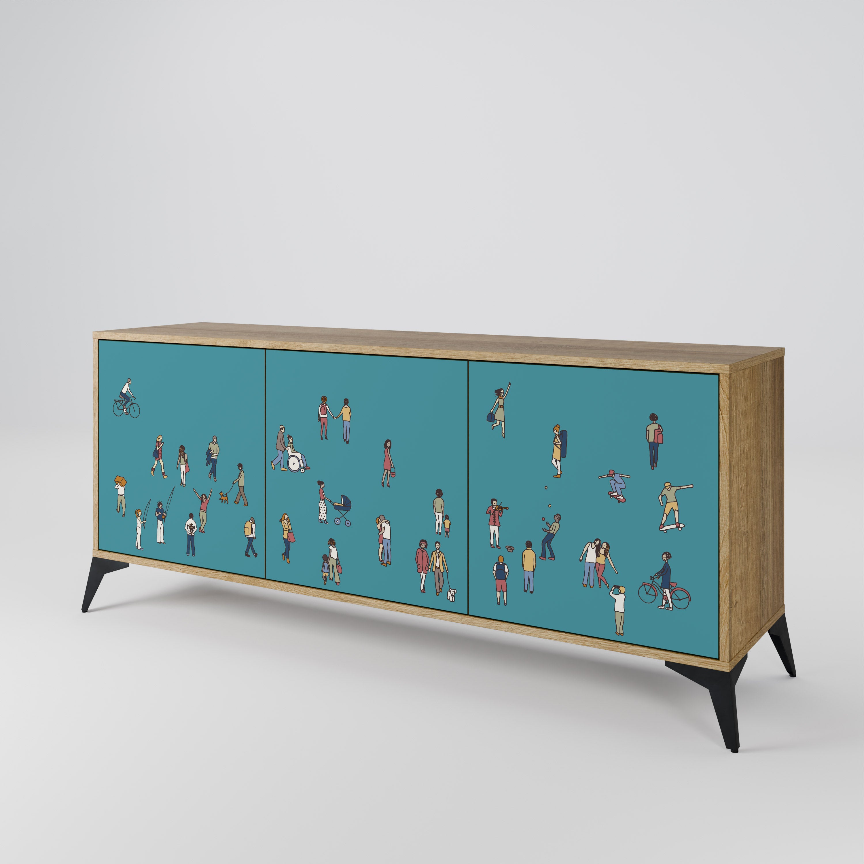 COLLECTIVE STREAM 3-Door Sideboard