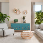 COLLECTIVE STREAM Aparador de 3 Portas em Efeito Carvalho