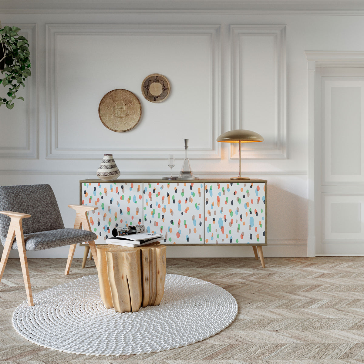 ENERGETIC SPOTS Aparador de 3 Portas