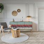 CHROMA CONTOURS Aparador de 3 Portas em Efeito Carvalho