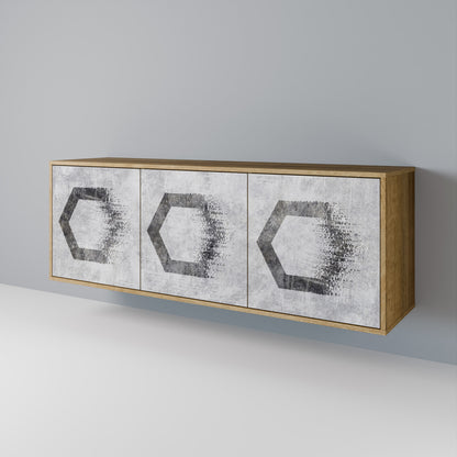 HEXAGONAL FIGURES Aparador de 3 Portas