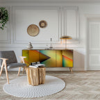 PIERCING SHARPNESS Aparador de 3 Portas em Efeito Carvalho