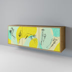 BODY LANGUAGE Aparador de 3 Portas em Efeito Carvalho