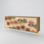 GEOMETRIC FUSION 3-Door Sideboard in Oak Effect