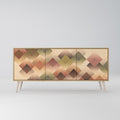 GEOMETRIC FUSION 3-Door Sideboard in Oak Effect