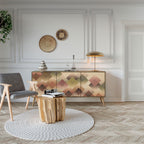 GEOMETRIC FUSION 3-Door Sideboard in Oak Effect