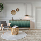 ORNAMENTAL GLIMMER Aparador de 3 Portas em Efeito Carvalho