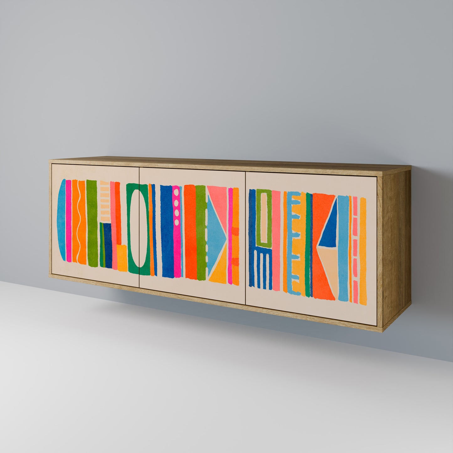 GEOMETRIC SHINE 3-Door Sideboard