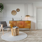 STRENGTHENING RELATION Aparador de 3 Portas em Efeito Carvalho