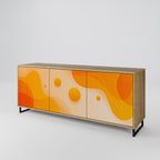 ORANGE ARRANGEMENT 3-Door Sideboard in Oak Effect