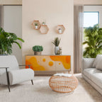 ORANGE ARRANGEMENT 3-Door Sideboard in Oak Effect