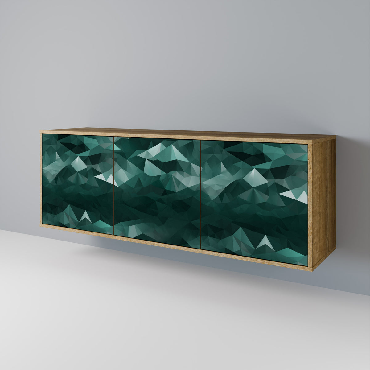 POLYGONAL FLOATING Aparador de 3 Portas