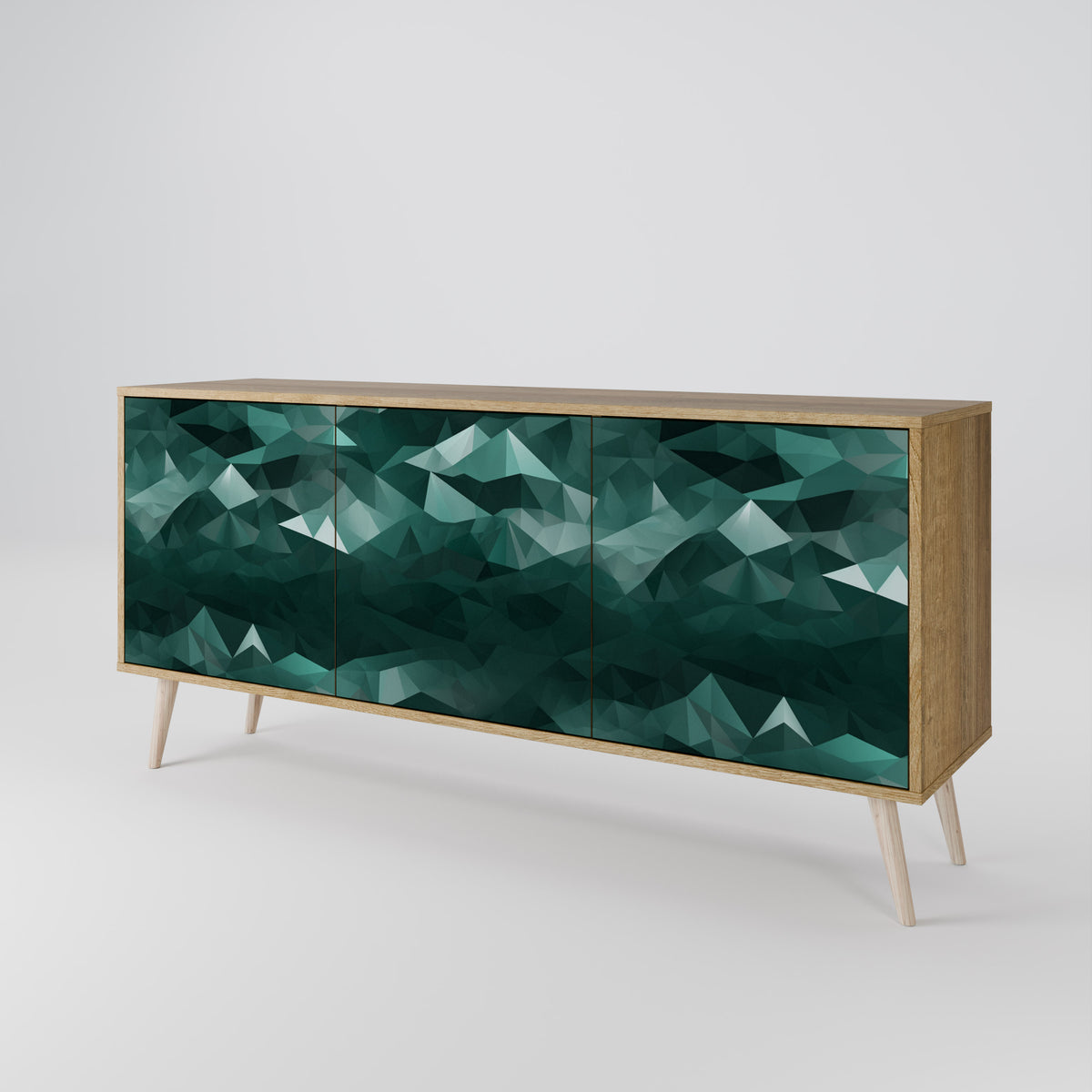 POLYGONAL FLOATING Aparador de 3 Portas