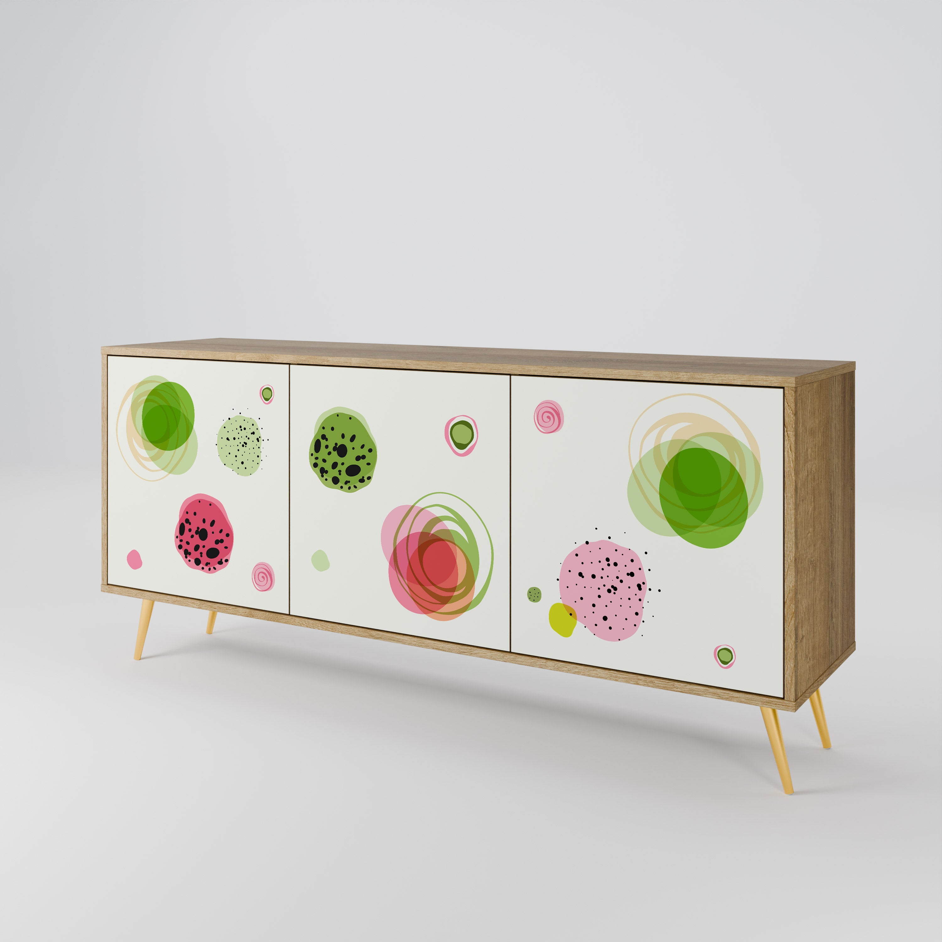 COLORFUL COSMOS 3-Door Sideboard