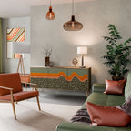 SIMPLE SOLUTIONS Aparador de 3 Portas em Efeito Carvalho