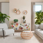 FLEETING HAPPINESS Aparador de 3 Portas em Efeito Carvalho