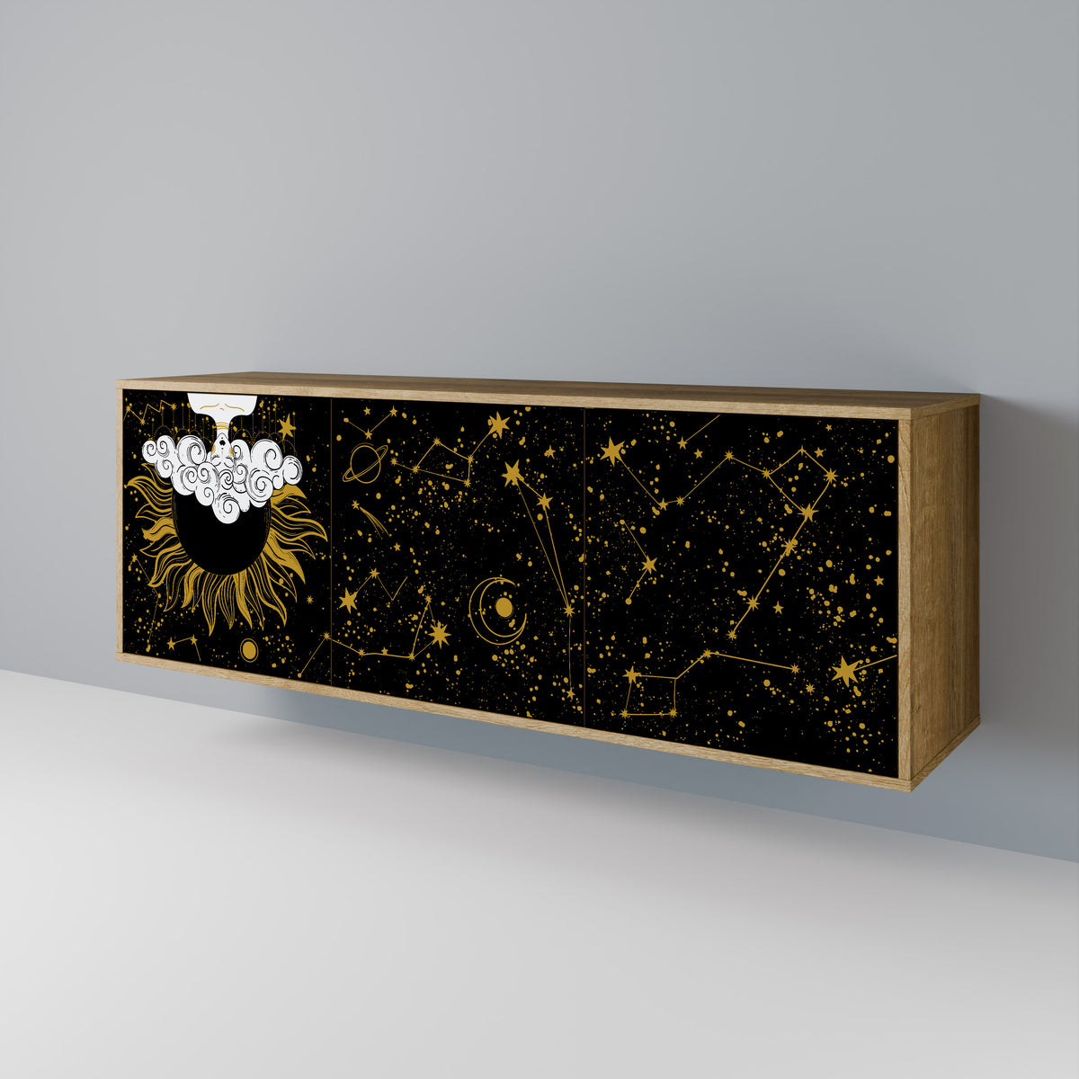 STELLAR CONSTELLATIONS Aparador de 3 Portas