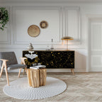 STELLAR CONSTELLATIONS Aparador de 3 Portas em Efeito Carvalho