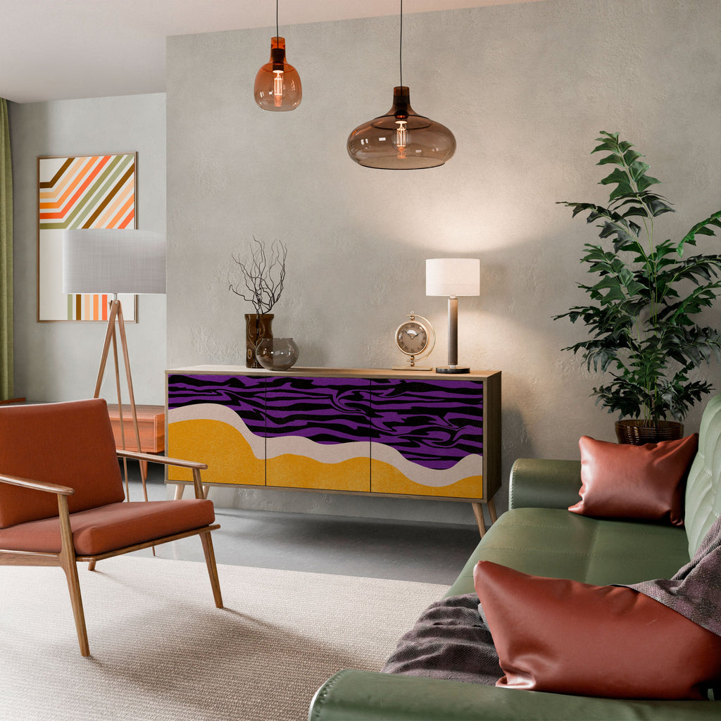 INDEPENDENT BORDER 3-Door Sideboard in Oak Effect