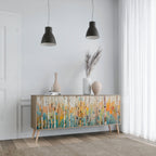 BIRCH KALEIDOSCOPE Aparador de 3 Portas em Efeito Carvalho