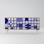 THE RIGHT PLACES Aparador de 3 Portas em Efeito Carvalho