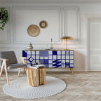 THE RIGHT PLACES Aparador de 3 Portas em Efeito Carvalho