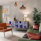 THE RIGHT PLACES Aparador de 3 Portas em Efeito Carvalho