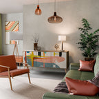 INTERSTELLAR VIBES Aparador de 3 Portas em Efeito Carvalho