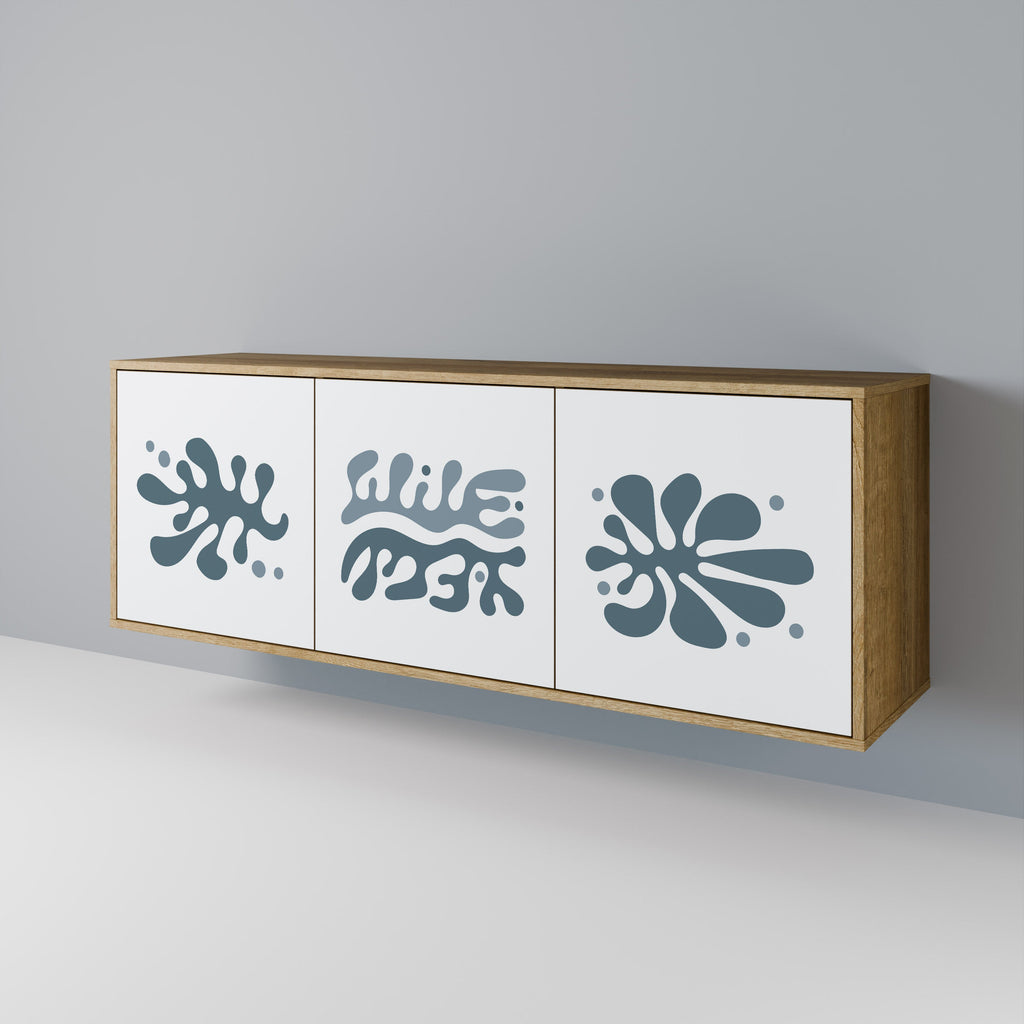 WONDERLAND VEGETATION Aparador de 3 Portas em Efeito Carvalho