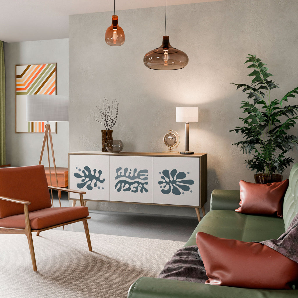 WONDERLAND VEGETATION Aparador de 3 Portas em Efeito Carvalho