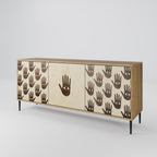 SEE MORE 3-Door Sideboard in Oak Effect