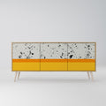 DYED BY ORANGE 3-Door Sideboard in Oak Effect