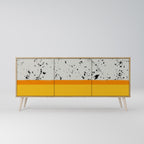 DYED BY ORANGE 3-Door Sideboard in Oak Effect
