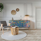 MEMORIES MAP Aparador de 3 Portas em Efeito Carvalho