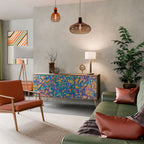 MEMORIES MAP Aparador de 3 Portas em Efeito Carvalho