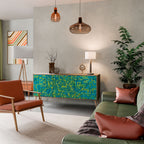 NOSTALGIC MEMORIES Aparador de 3 Portas em Efeito Carvalho