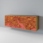FLOATING THOUGHTS 3-Door Sideboard in Oak Effect