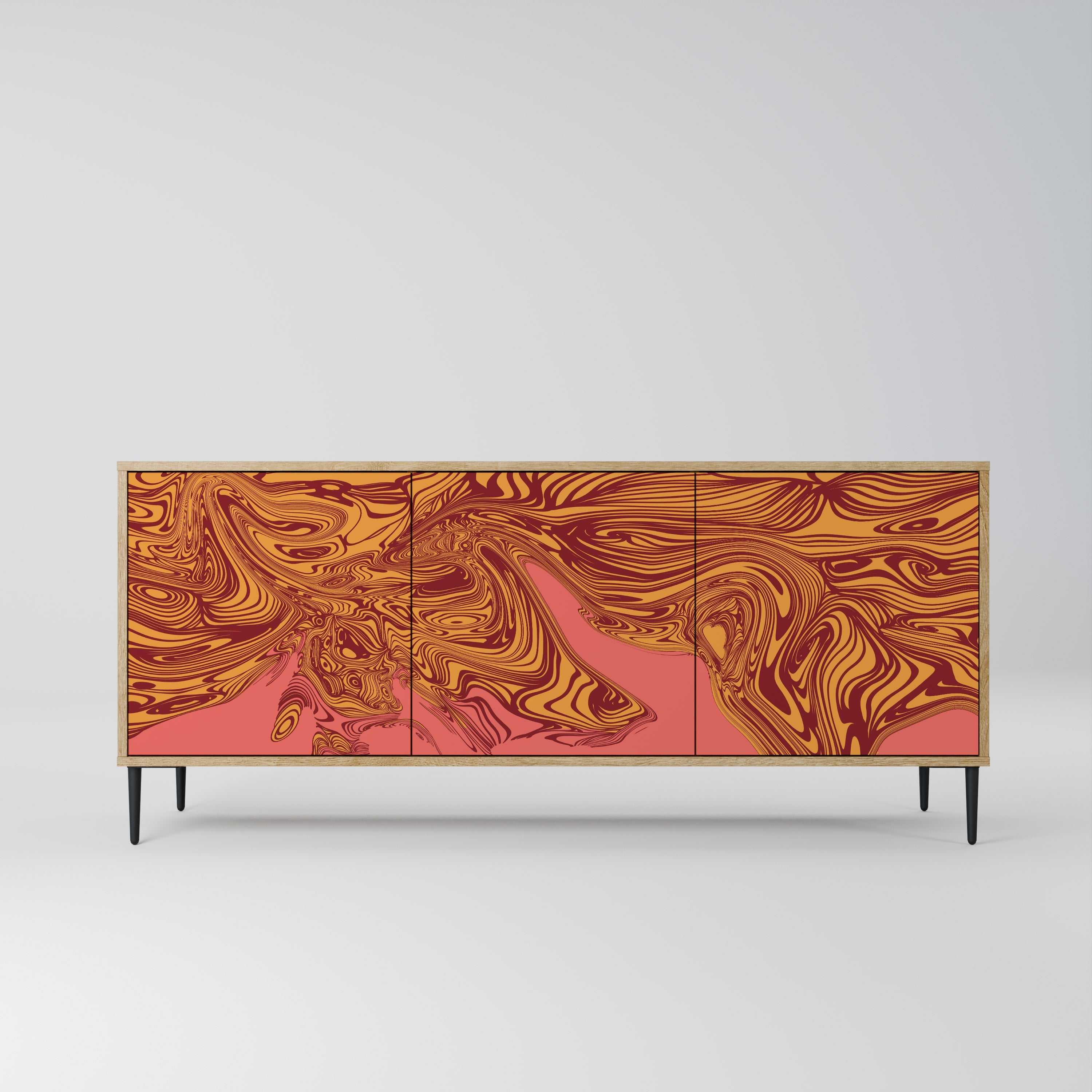 FLOATING THOUGHTS 3-Door Sideboard in Oak Effect