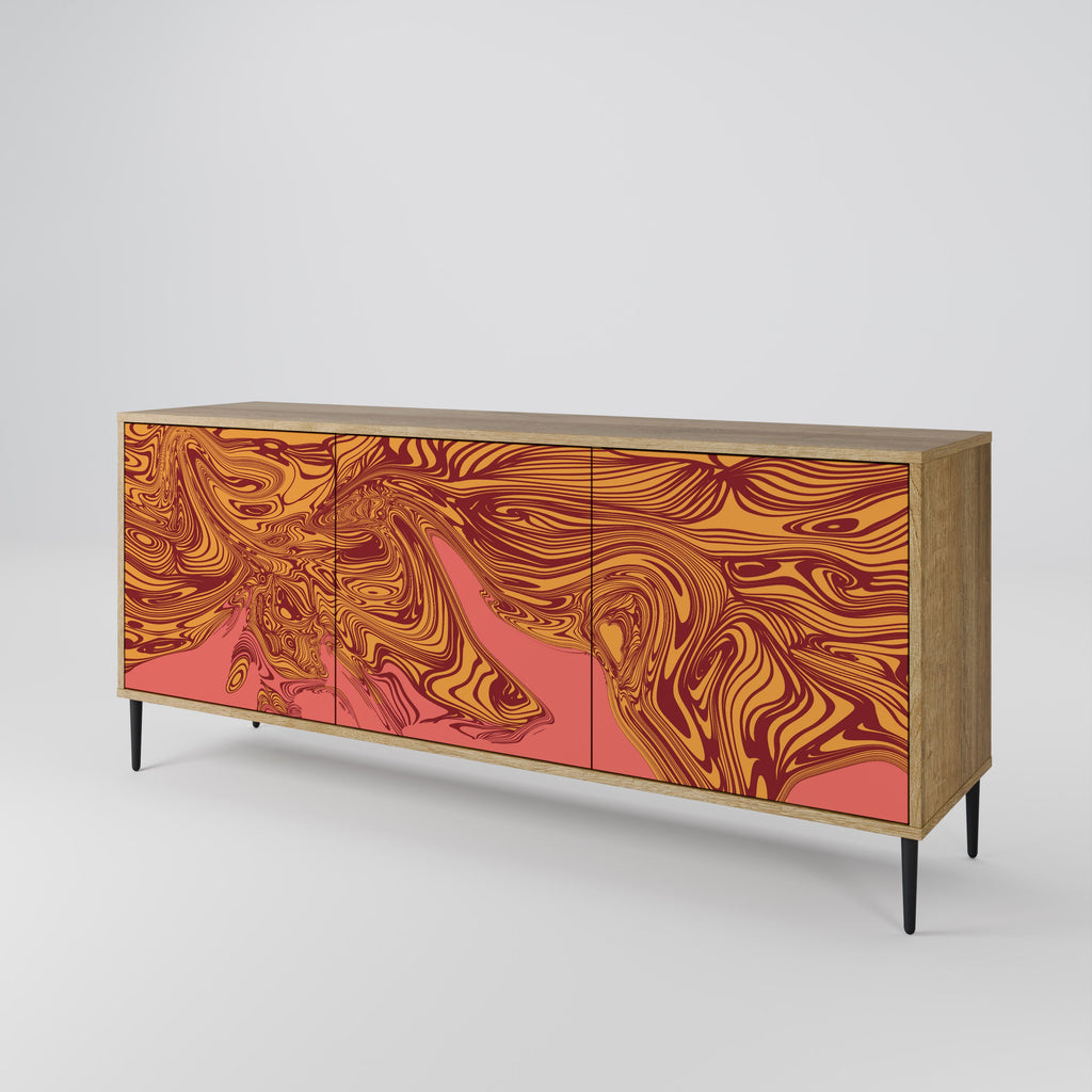 FLOATING THOUGHTS 3-Door Sideboard in Oak Effect